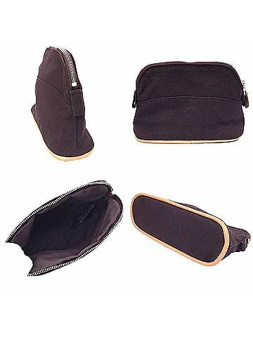 Hermès Bordeaux Cotton Pouch (view 2)