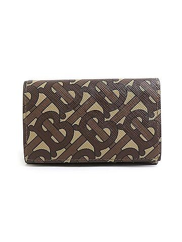 Burberry Brown Coated Canvas Wallet (Tri-Fold) (view 1)