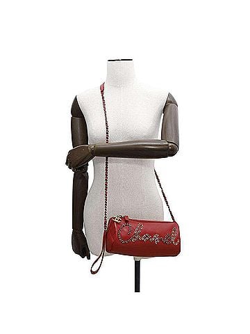 Chanel Red Color Leather Shoulder Bag (view 2)