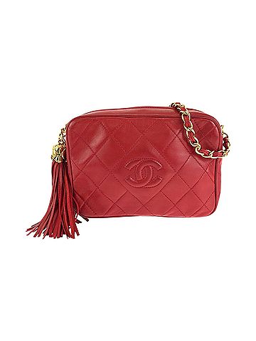 Chanel Red Color Leather Shoulder Bag (view 1)