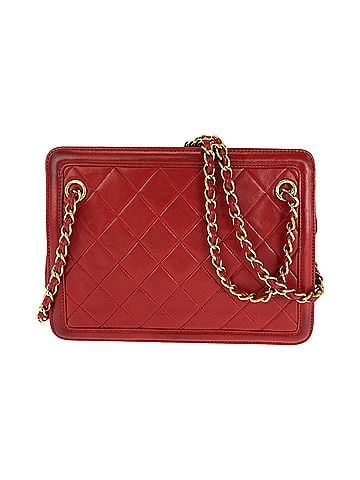 Chanel Red Color Leather Shoulder Bag (view 1)