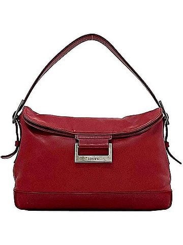 Loewe Red Color Leather Handbag Shoulder Bag (view 1)