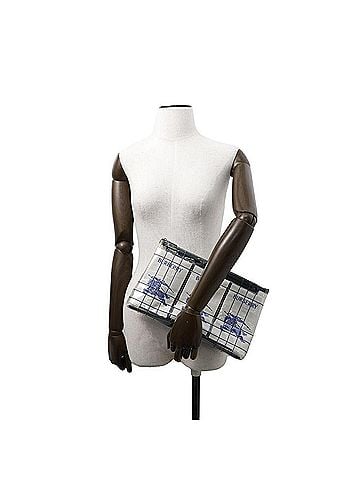 Burberry Clear White Vinyl Clutch Bag (view 2)