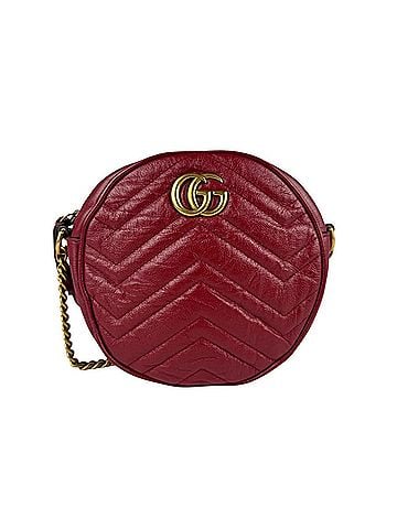 Gucci Red Color Leather Shoulder Bag (view 1)