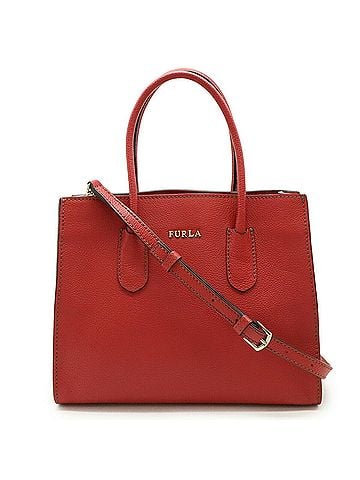 FURLA Red Color Leather Handbag Shoulder Bag (view 1)
