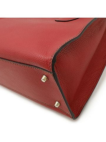 FURLA Red Color Leather Handbag Shoulder Bag (view 2)