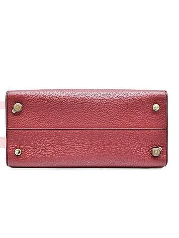 Dior Bordeaux Leather Handbag Shoulder Bag (view 2)