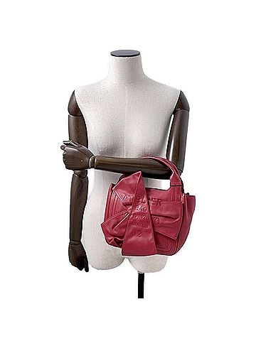 Valentino Garavani Red Color Leather Handbag Shoulder Bag (view 2)
