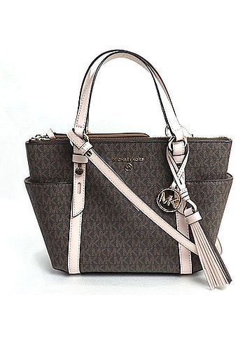 Michael Kors Brown Pink Pvc Shoulder Bag (view 1)