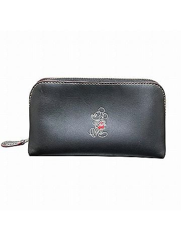 Coach Black Leather Pouch (view 1)