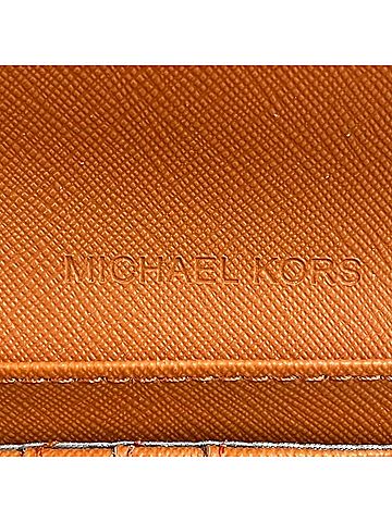 Michael Kors Orange Pvc Long Wallet (Bi-Fold) (view 2)