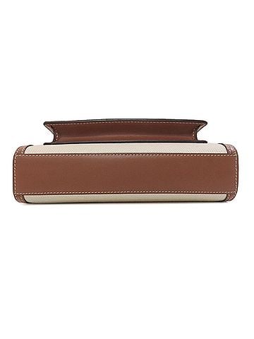 Burberry Brown White Canvas Handbag (view 2)