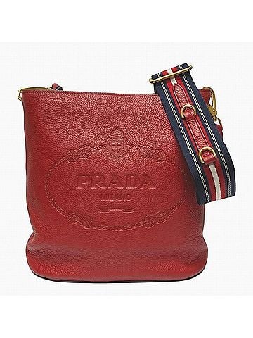 Prada Red Color Leather Shoulder Bag (view 1)