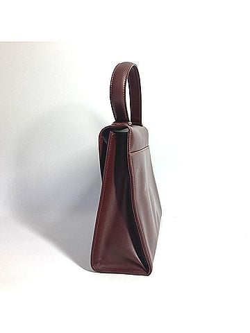 Cartier Bordeaux Leather Handbag Shoulder Bag (view 2)