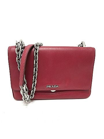 Prada Red Color Leather Shoulder Bag (view 1)