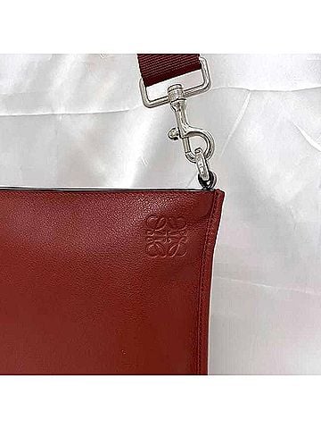 Loewe Red Color Leather Shoulder Bag (view 2)