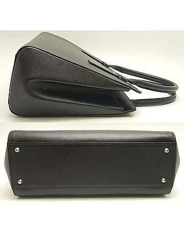 Burberry Black Leather Handbag (view 2)