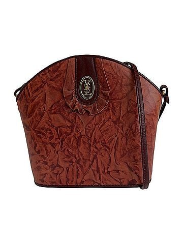 Yves Saint Laurent Red Color Leather Pochette Shoulder Bag (view 1)