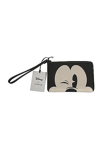 Coach Black White Leather Pouch (view 1)