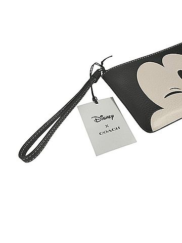 Coach Black White Leather Pouch (view 2)