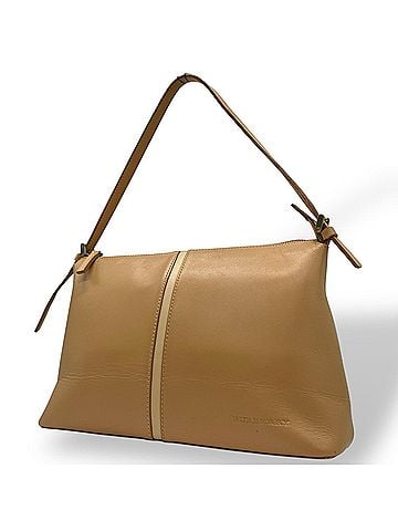 Burberry Beige Leather Handbag Shoulder Bag (view 1)