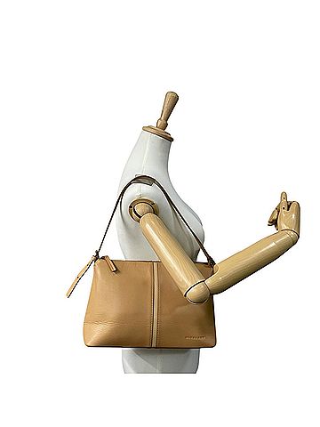 Burberry Beige Leather Handbag Shoulder Bag (view 2)