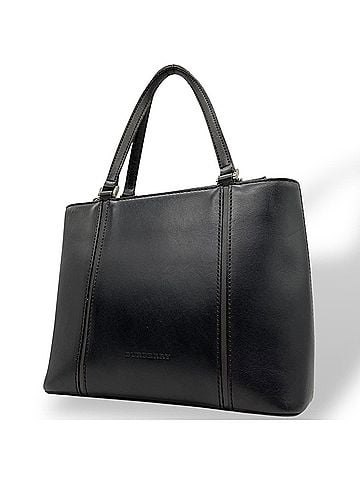 Burberry Black Leather Handbag (view 1)