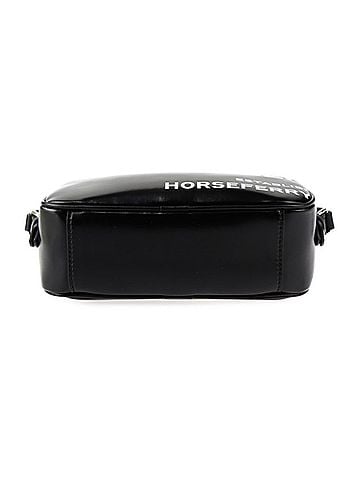 Burberry Black White Coated Canvas Leather Pochette Pouch Shoulder Bag (view 2)
