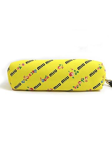 Miu Miu Yellow Nylon Pouch (view 2)