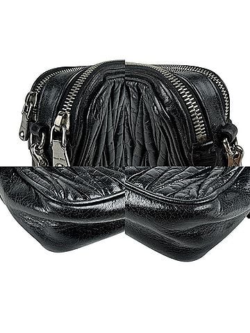 Miu Miu Black Leather Shoulder Bag (view 2)