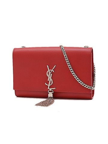 Yves Saint Laurent Red Color Leather Shoulder Bag (view 1)