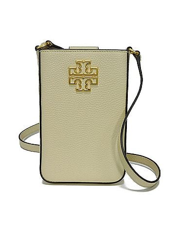 Tory Burch White Leather Pochette Shoulder Bag (view 1)