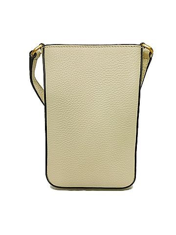 Tory Burch White Leather Pochette Shoulder Bag (view 2)