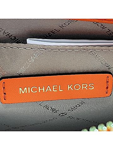 Michael Kors Orange Pvc Leather Handbag Shoulder Bag (view 2)