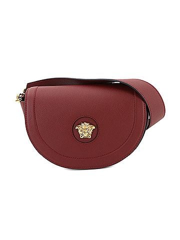 Versace Bordeaux Leather Shoulder Bag (view 1)