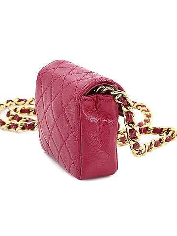 Chanel Wine Leather Shoulder Bag (view 2)