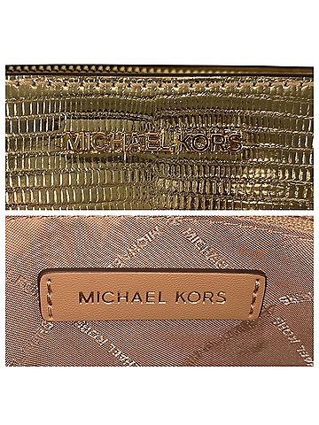 Michael Kors Gold Pvc Handbag Shoulder Bag (view 2)