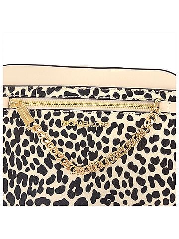 Michael Kors White Leather Pochette Shoulder Bag (view 2)
