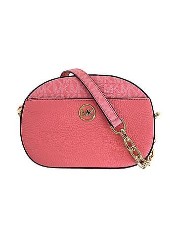 Michael Kors Pink Leather Pochette Shoulder Bag (view 1)