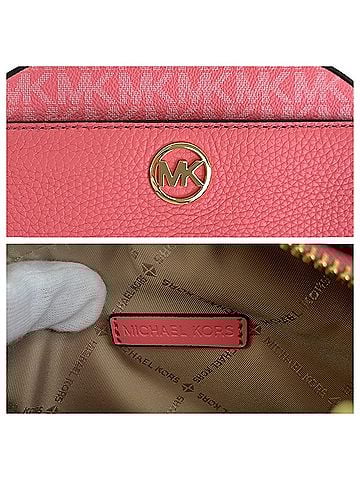 Michael Kors Pink Leather Pochette Shoulder Bag (view 2)