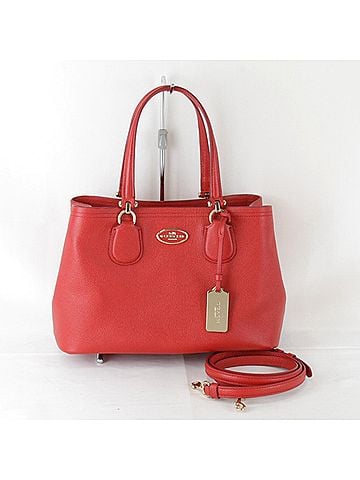 Coach Red Color Leather Handbag (view 1)