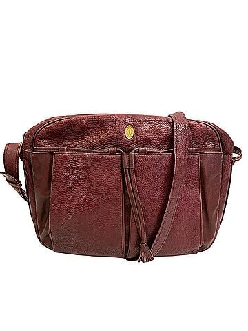 Cartier Bordeaux Leather Shoulder Bag (view 1)