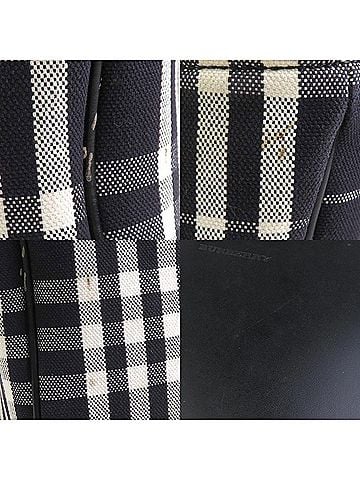 Burberry Black Canvas Leather Handbag (view 2)