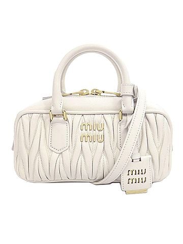 Miu Miu White Leather Handbag (view 1)