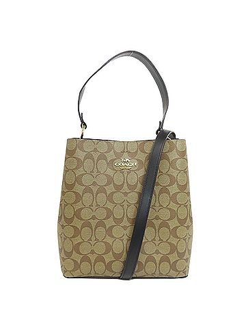 Coach Black Brown Pvc Handbag (view 1)