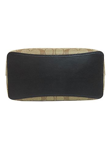Coach Black Brown Pvc Handbag (view 2)