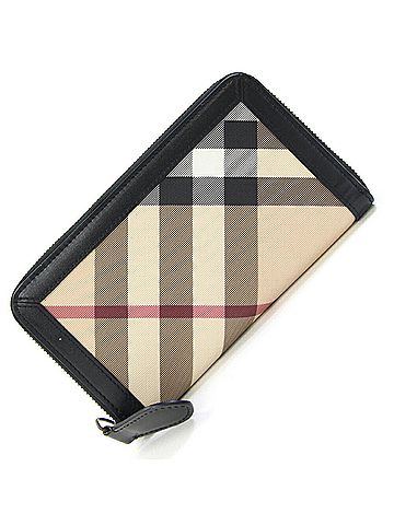 Burberry Beige Black Red Color Pvc Leather Coin Purse/Coin Case (view 1)