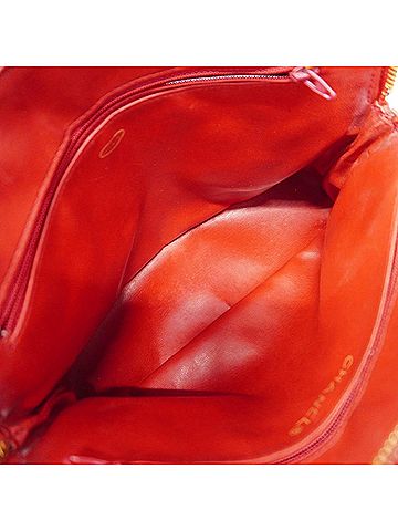 Chanel Red Color Leather Shoulder Bag (view 2)