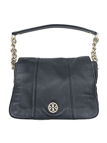 Tory Burch Black Leather Shoulder Bag (view 1)