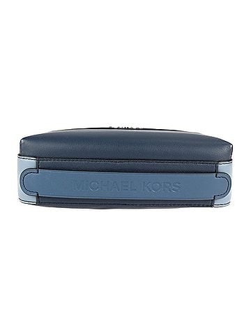 Michael Kors Multi-Color Navy Yellow Leather Clutch Bag Messenger Bag Shoulder Bag (view 2)